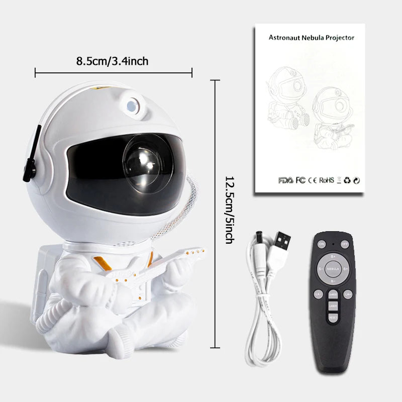 Star Projector Galaxy Night Light Astronaut Space Projector Starry Nebula Ceiling LED Lamp for Bedroom Home Decorative Children Gift
