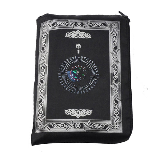Portable Prayer Rug with Built-In Compass