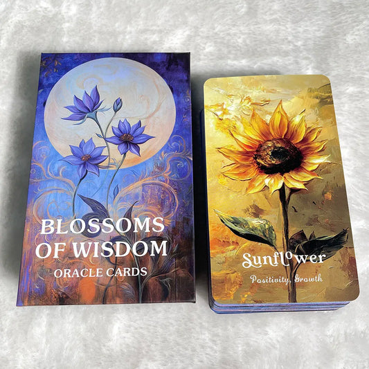 Blossoms of Wisdom Oracle Cards with PDF Guidebook