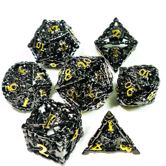 Dungeons and Dragons Metal Dice Set
