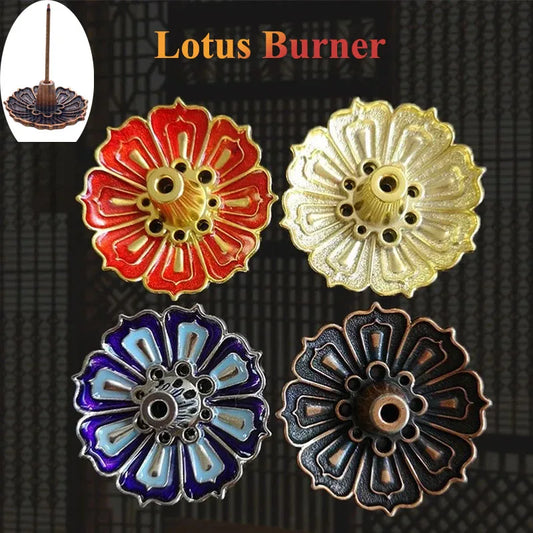 Copper Lotus Burner