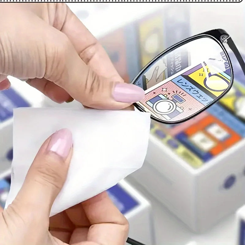 100pcs Disposable Lens Cleaning Wipes, Metal Jewelry Wipes, Anti-Fog Glasses Wipes, Mobile Phone Screen Wipes And Glasses