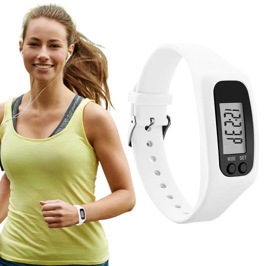LED Pedometer Wrist Bracelet Calorie Counter