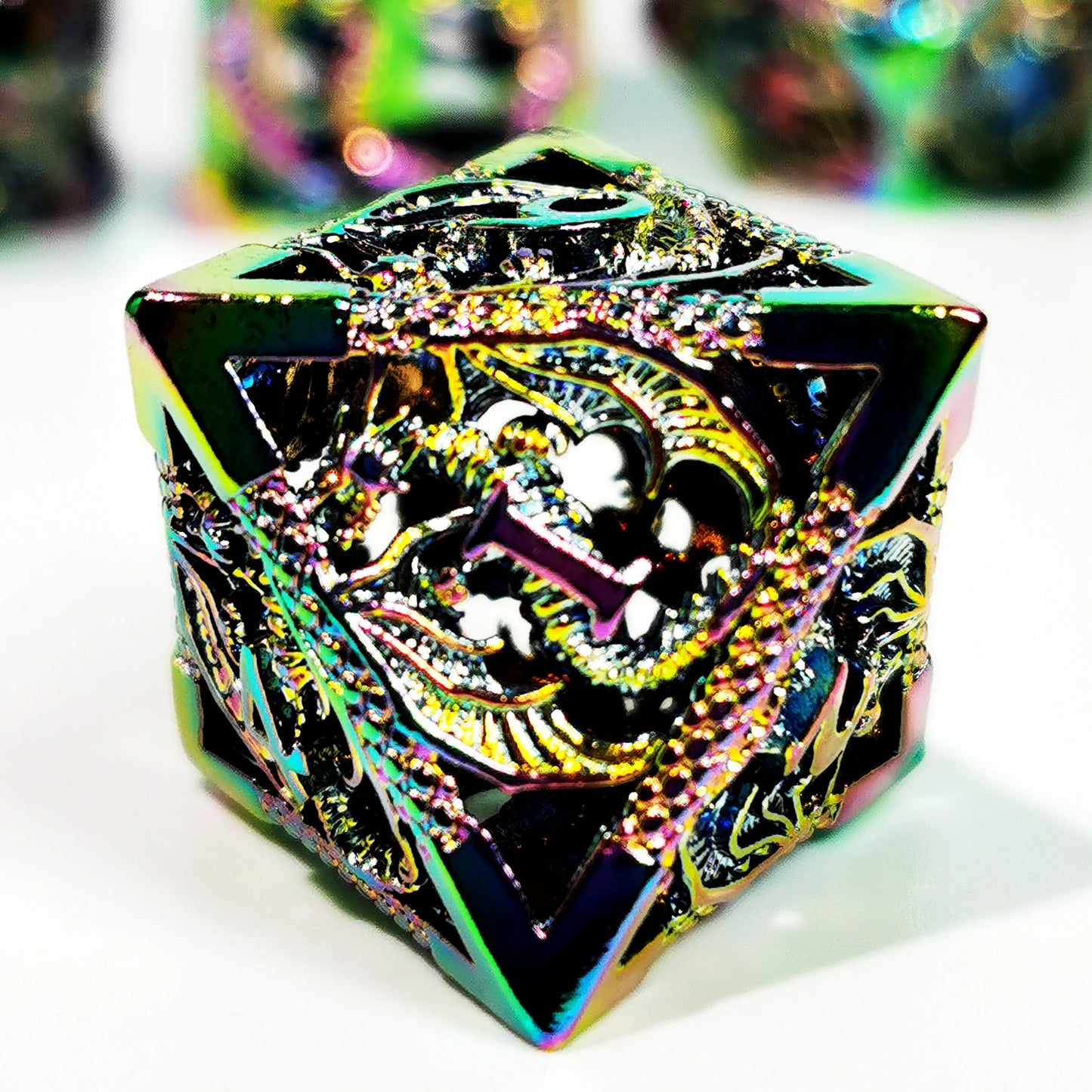 Dungeons and Dragons Metal Dice Set