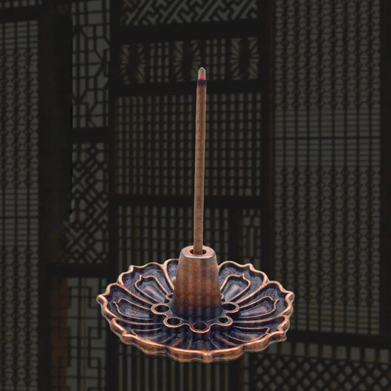 Copper Lotus Burner