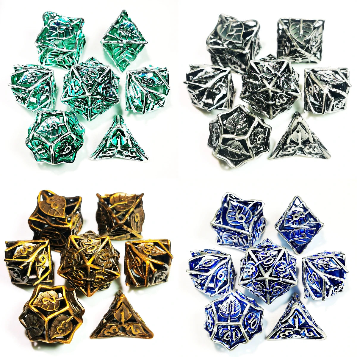 Dungeons and Dragons Metal Dice Set