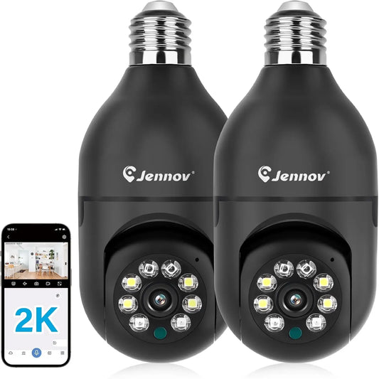 Jennov Wireless WiFi Light Bulb Security Camera