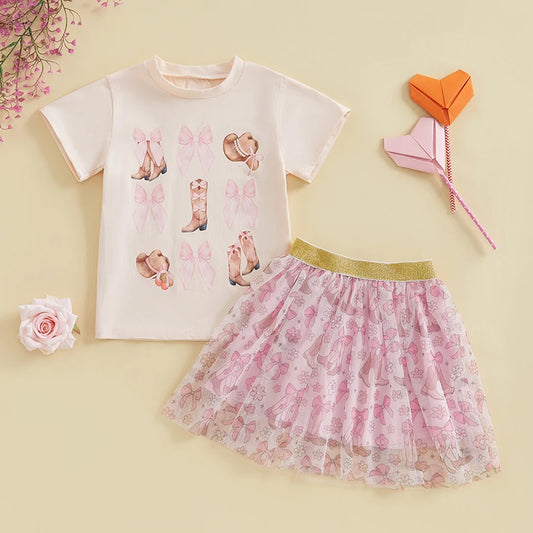 Girls Short Sleeve Summer Set
