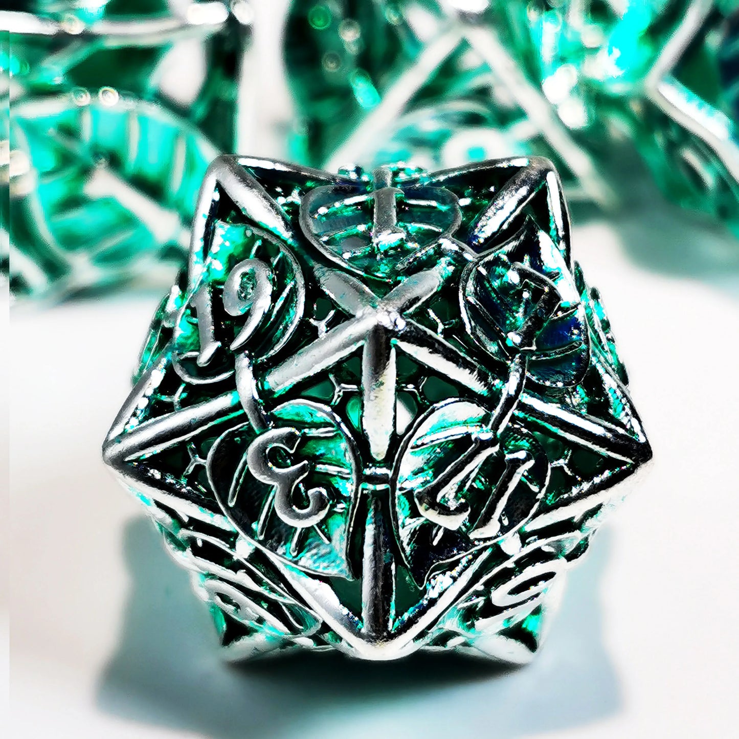 Dungeons and Dragons Metal Dice Set